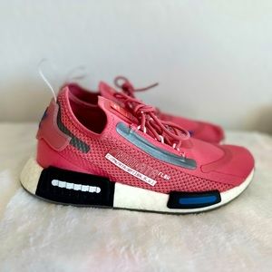 Adidas NMD R1 Spectoo Womens 8.5 Boost Running Shoes Sneakers Pink FZ3208